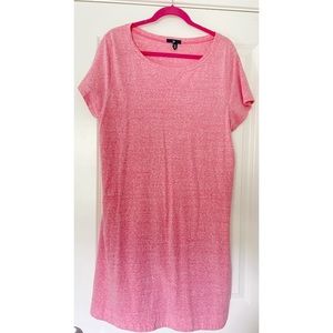 Pretty pink t-shirt dress